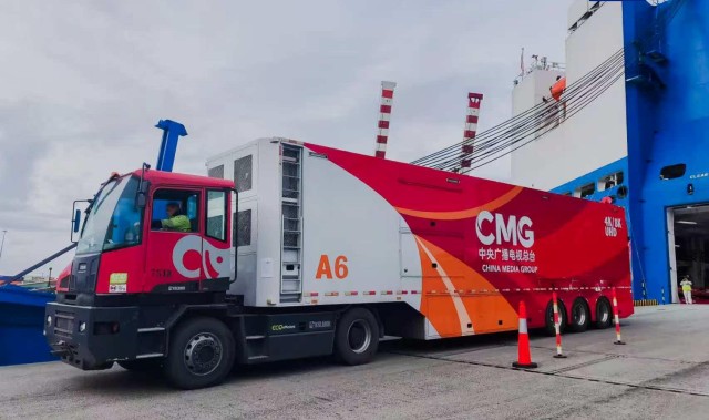 出征冬奥！总台“中国红”转播车队抵达意大利